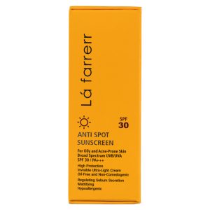 کرم ضد آفتاب و ضد لک SPF 30 بدون رنگ پوست چرب و آکنه دار لافارر
