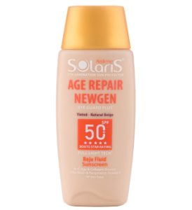 فلوئید ضد آفتاب دارای SPF 50 مناسب پوست دارای چروک