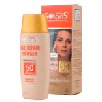 فلوئید ضد آفتاب دارای SPF 50 مناسب پوست دارای چروک