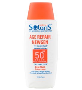 فلوئید ضد آفتاب دارای SPF 50 مناسب پوست دارای چروک